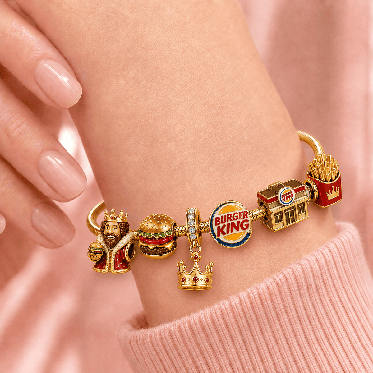 BGK Gold Charm Bracelet Set TMH