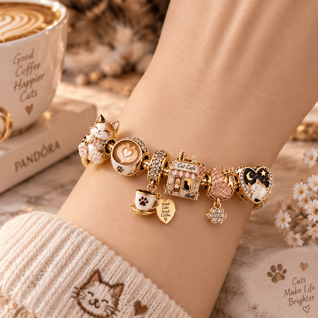 CCF Gold Charm Bracelet Set PTT