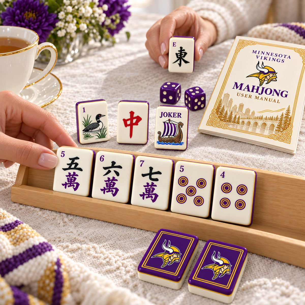 Premium MNV Mahjong Tiles Set TTMH