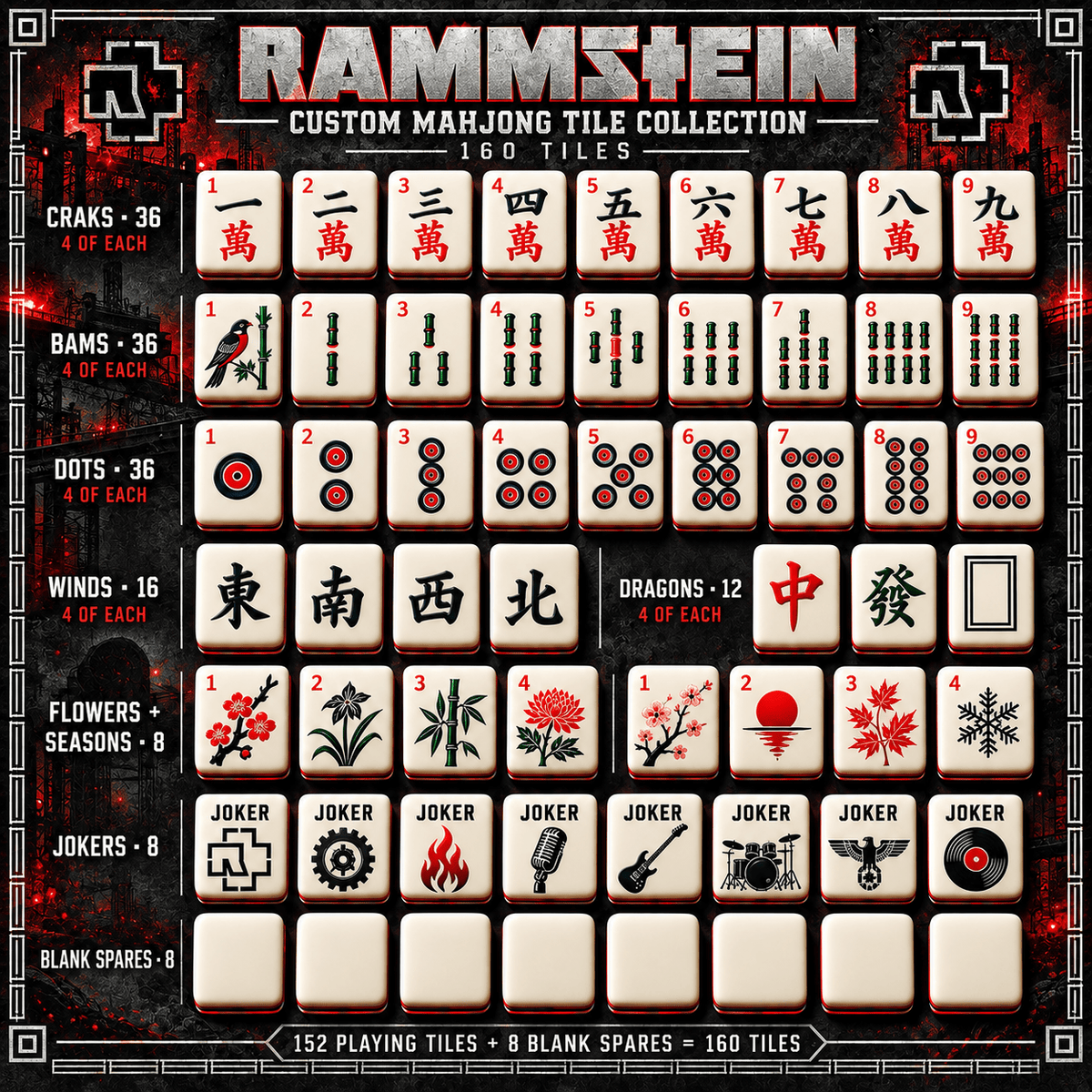 RMS Premium Mahjong Set – Game Night Edition PNPA