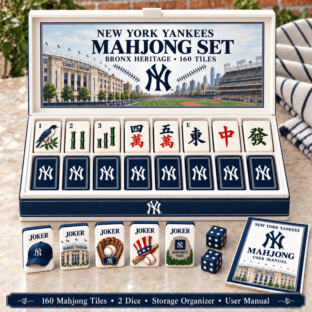 Premium NYY Mahjong Tiles Set TTMH