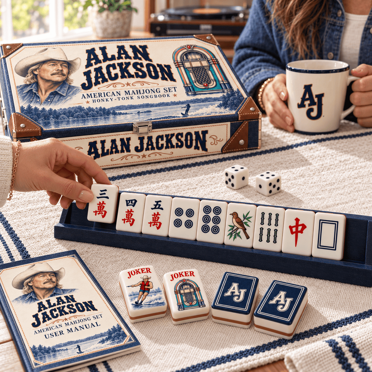 Premium ALJ Mahjong Tiles Set TTMH