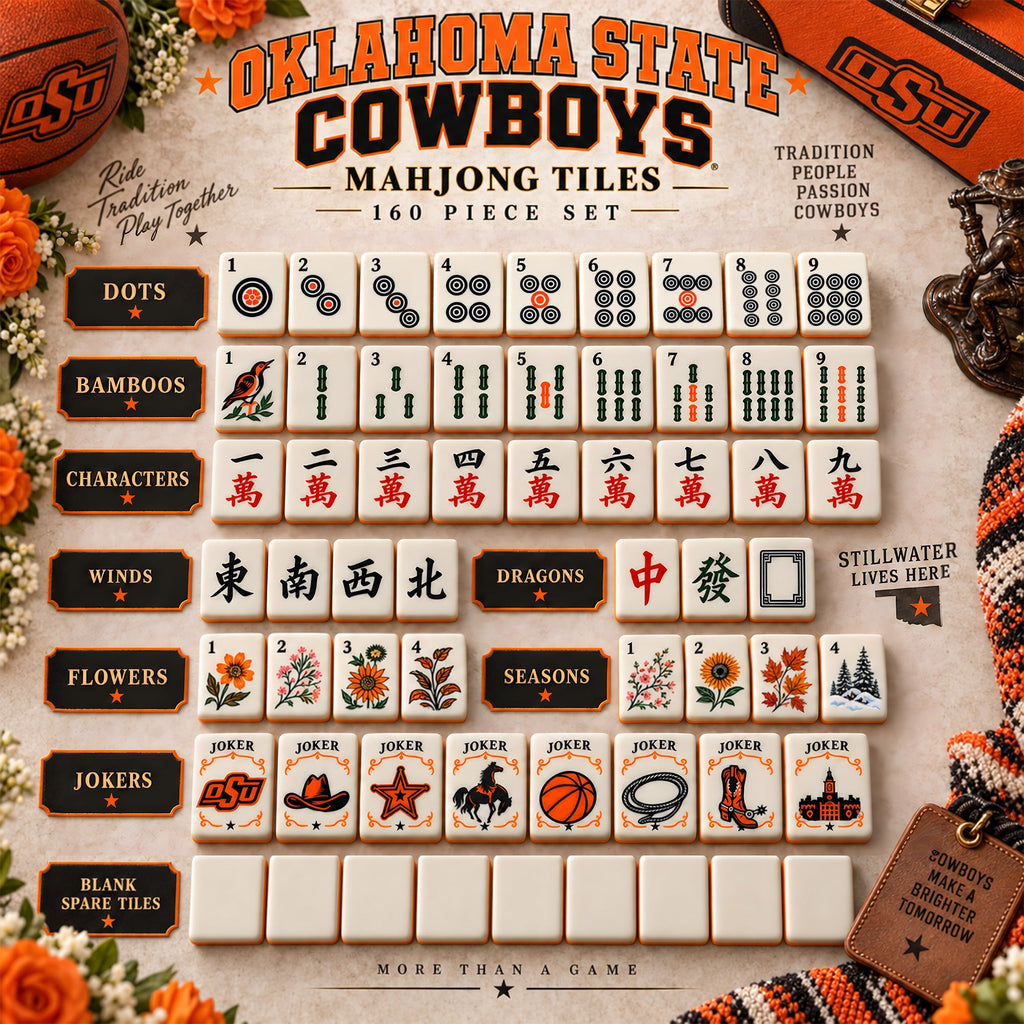 Premium OSC Mahjong Tiles Set TNSM