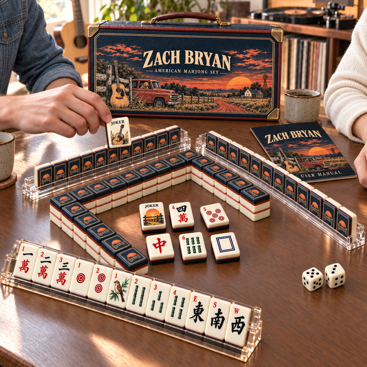 Premium ZBR Mahjong Tiles Set PVNA
