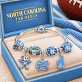 UNC Silver Charm Bracelet Set TMH