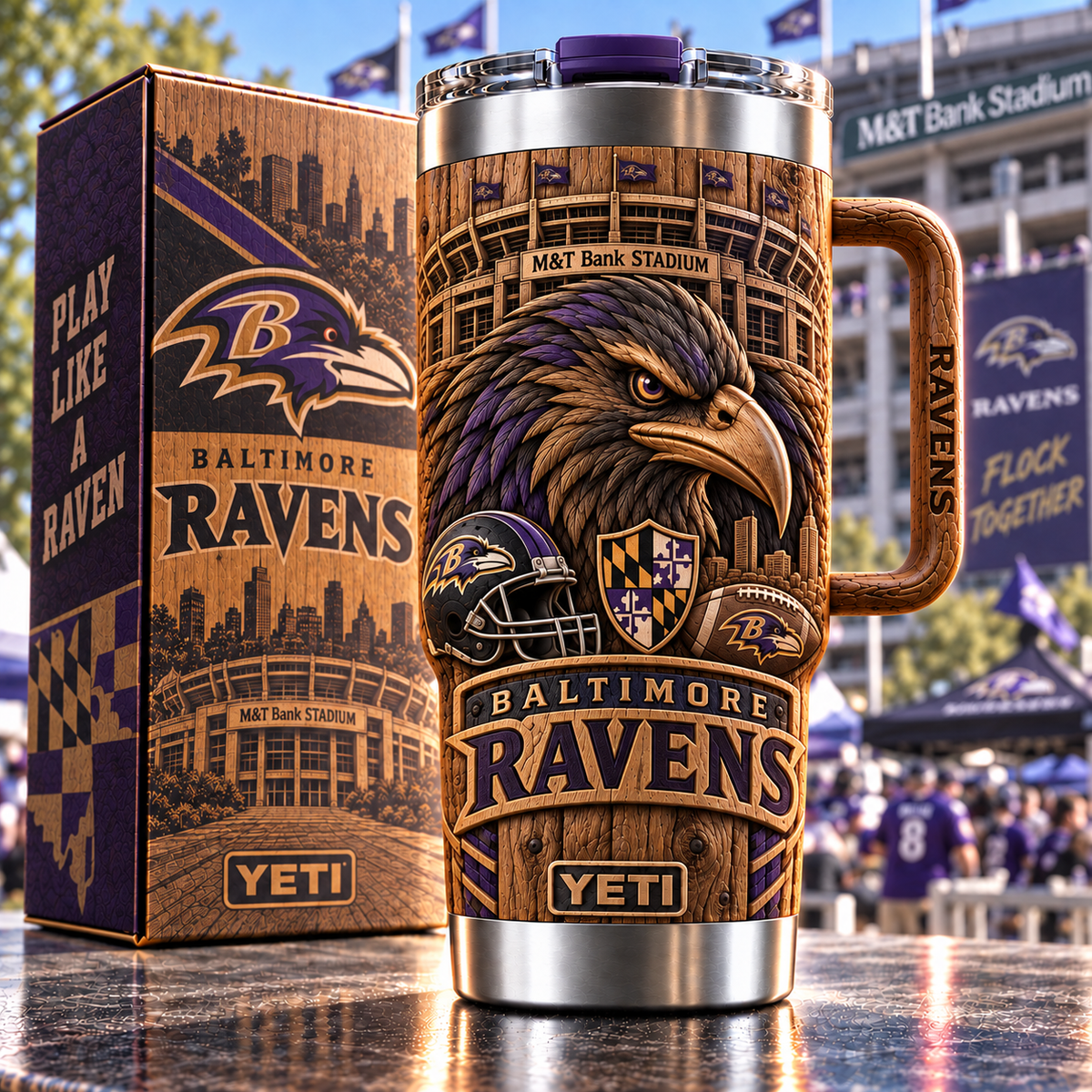 BTR 40oz Woodgrain Relief Tumbler NTTB